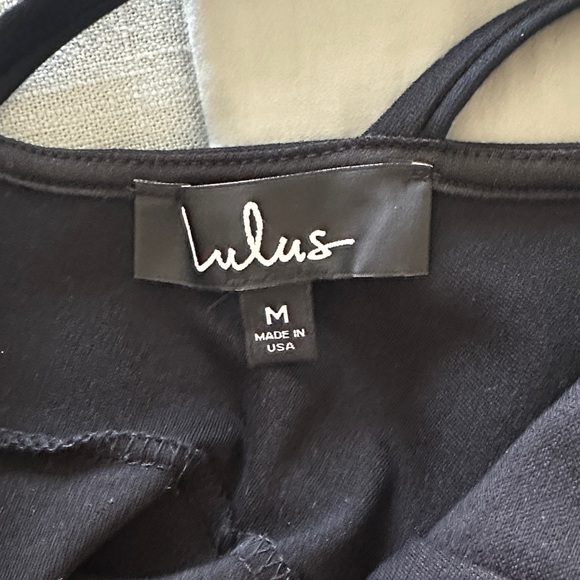 Lulu's Chic Black Midi Dress - Picture 2 of 3